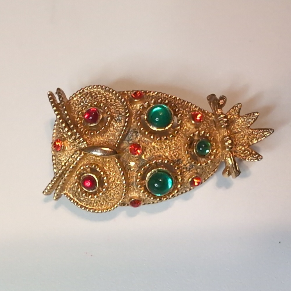 Brooch JJ jonette owl